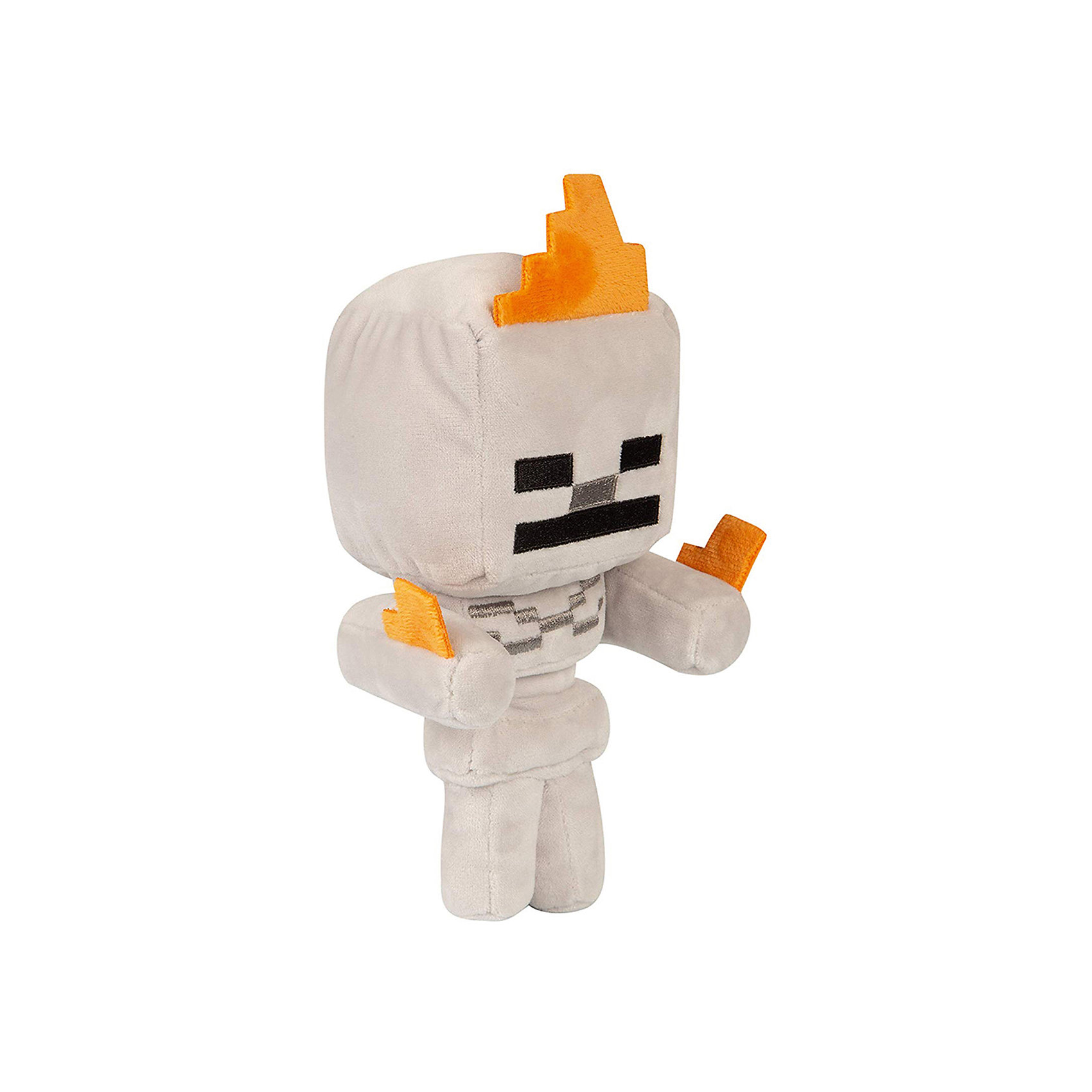 фото Мягкая игрушка minecraft happy explorer skeleton on fire, 18 см