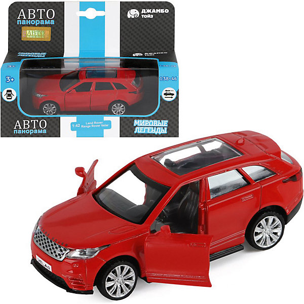 

Машинка Автопанорама Land Rover Range Rover Velar, 1:42, Красный, Машинка Автопанорама Land Rover Range Rover Velar, 1:42