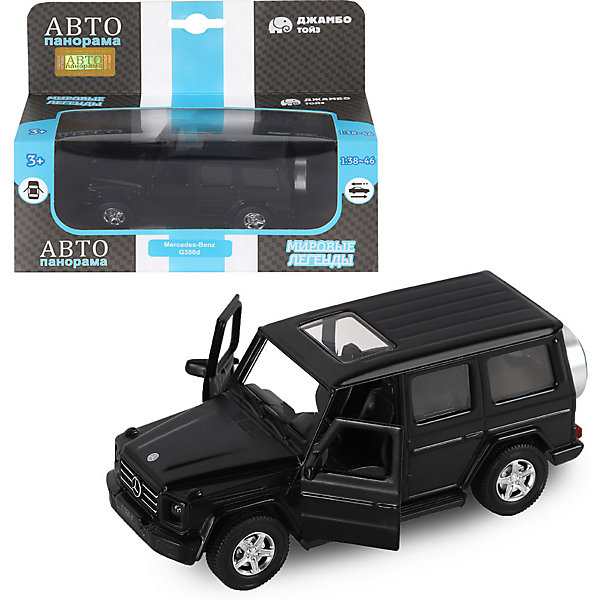 

Машинка Автопанорама Mercedes-Benz G350d, 1:42, Черный, Машинка Автопанорама Mercedes-Benz G350d, 1:42