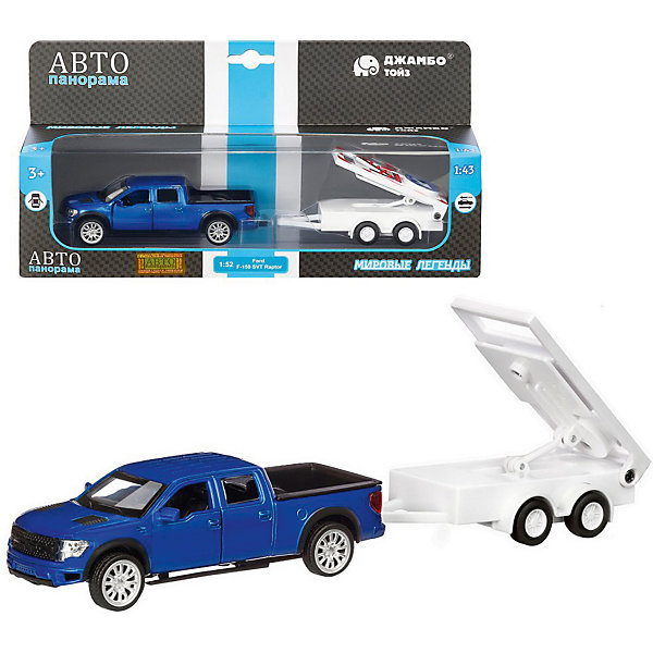 

Машинка Автопанорама Ford F-150, 1:43, Atlantikblau, Машинка Автопанорама Ford F-150, 1:43