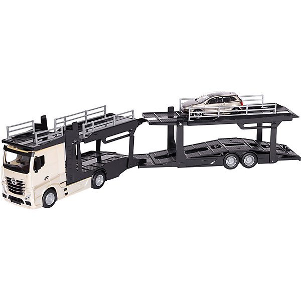 

Игровой набор Bburago Street fire Mercedes-benz actors multicar carrier, 1:43 белый, Игровой набор Bburago Street fire Mercedes-benz actors multicar carrier, 1:43