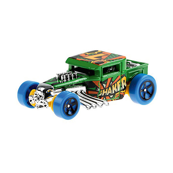 

Базовая машинка Hot Wheels Bone Shaker, Разноцветный, Базовая машинка Hot Wheels Bone Shaker