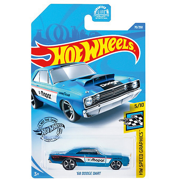 

Базовая машинка Hot Wheels 68 Dodge Dart, Разноцветный, Базовая машинка Hot Wheels 68 Dodge Dart