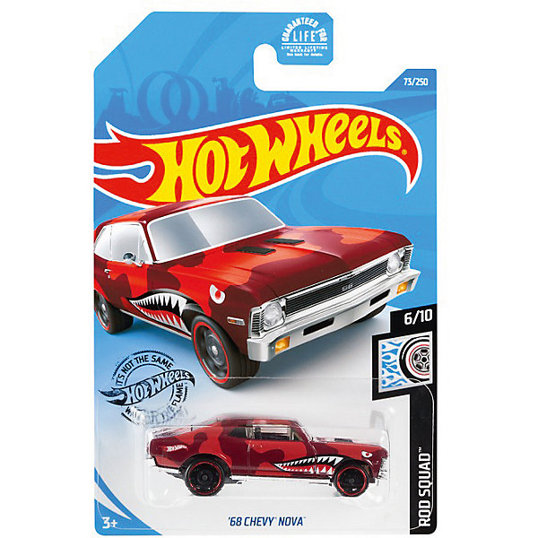 

Базовая машинка Hot Wheels 68 Chevy Nova, Разноцветный, Базовая машинка Hot Wheels 68 Chevy Nova