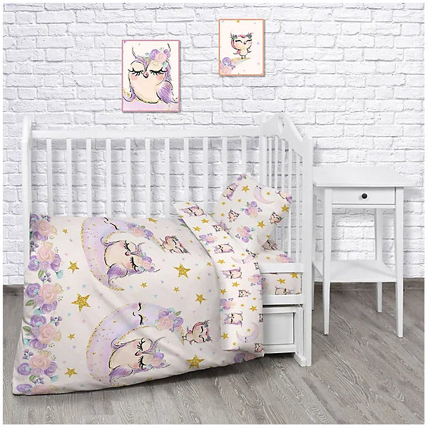 

Комплект постельного белья Непоседа Owls, Weiß/beige, Комплект постельного белья Непоседа Owls