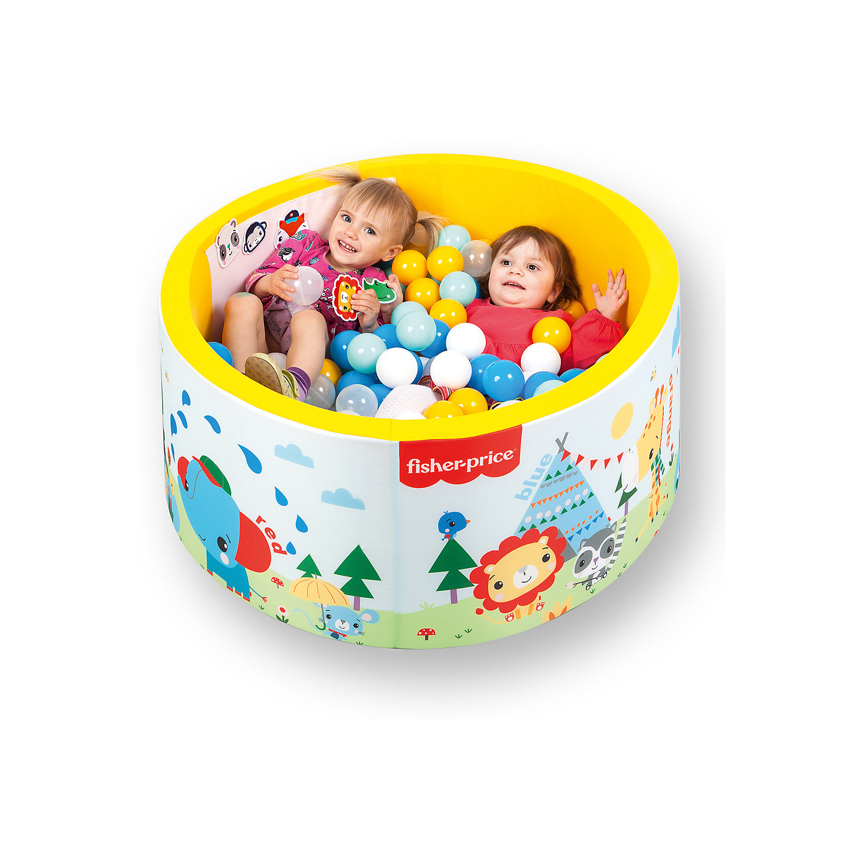 фото Сухой бассейн серии fisher price «учим цвета» с шариками hotenok