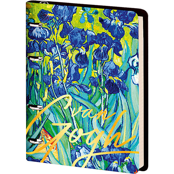 

Тетрадь на кольцах Greenwich Line Vision. Van Gogh. Irises А5, 80 листов, Weiß/beige, Тетрадь на кольцах Greenwich Line Vision. Van Gogh. Irises А5, 80 листов
