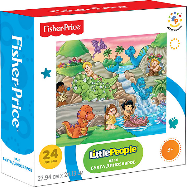 

Пазл Fisher-Price "Бухта динозавров", 24 элемента