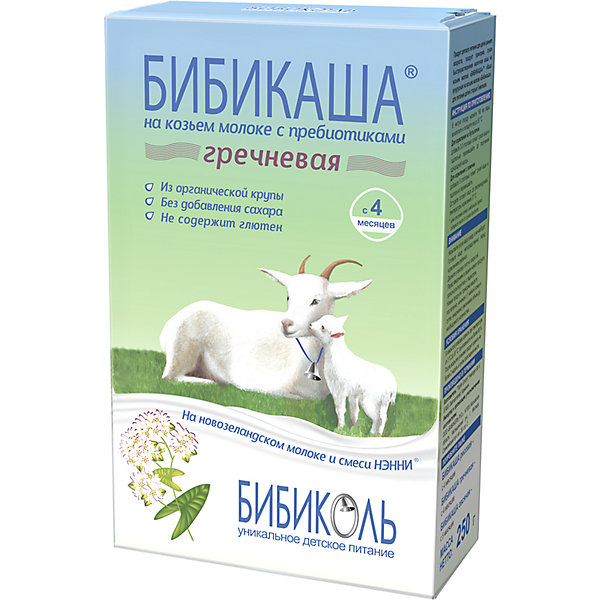 

Каша Бибиколь гречневая на козьем молоке с 4 мес