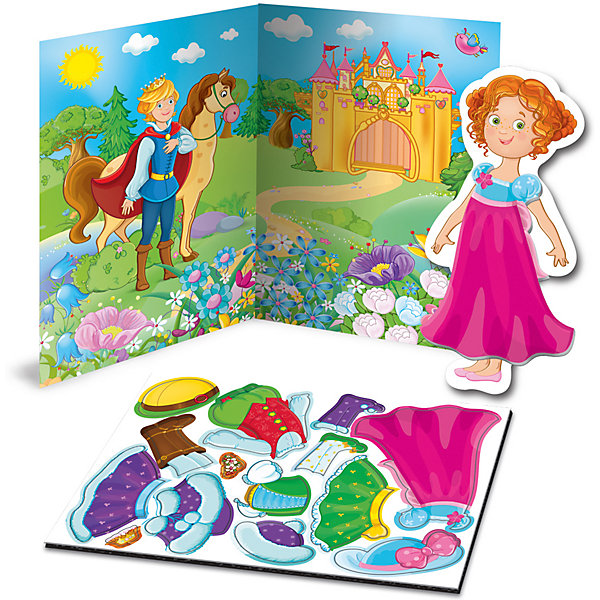 

Магнитная игра-одевашка Vladi Toys Принцесса