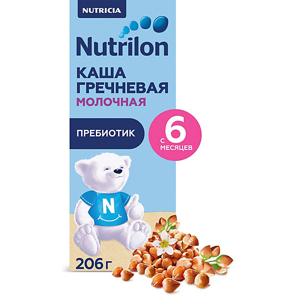 

Жидкая молочная каша Nutrilon гречневая с 6 мес, 9 шт по 206 г
