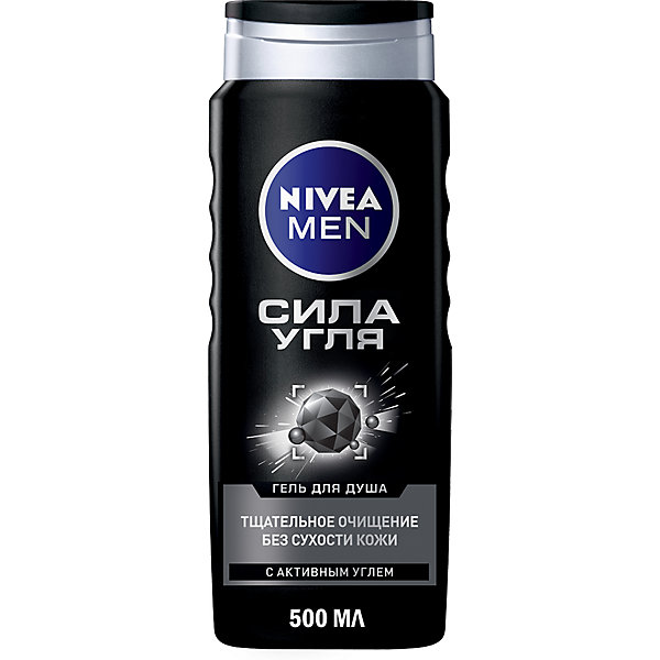 фото Гель для душа nivea men сила угля, 500 мл