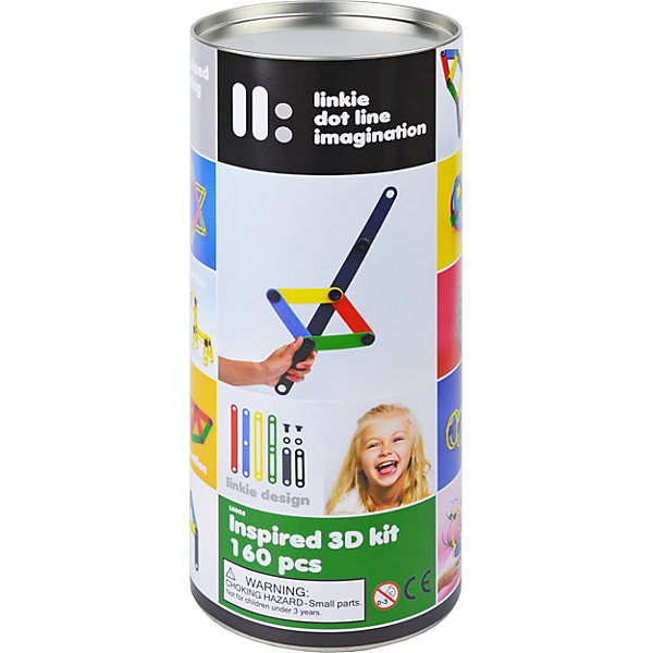 

Гибкий конструктор Linkie 3D, 160 элементов, Разноцветный, Гибкий конструктор Linkie 3D, 160 элементов