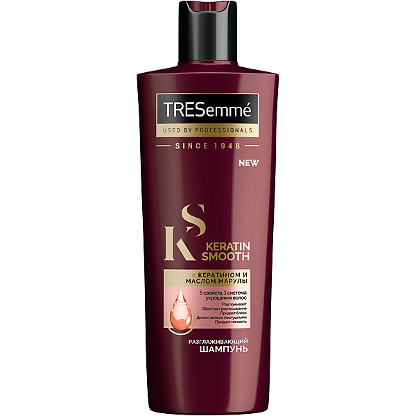 фото Шампунь для волос tresemme keratin smooth разглаживающий, 400 мл