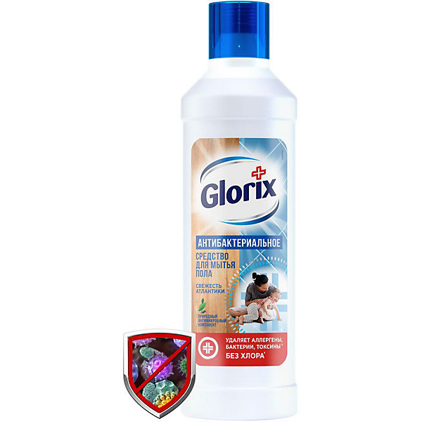 

Чистящее средство для пола Glorix Свежесть Атлантики, 1 л, Weiß/beige, Чистящее средство для пола Glorix Свежесть Атлантики, 1 л