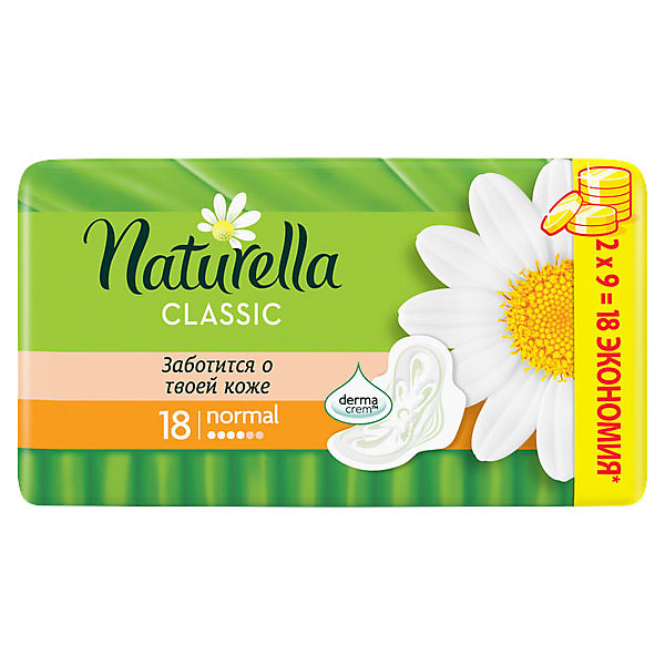 

Naturella Classic Normal Ромашка Гигиенические Прокладки С Крылышками, Мягкость, Комфорт, Ежедневная Защита 18 Шт, Weiß/beige, Naturella Classic Normal Ромашка Гигиенические Прокладки С Крылышками, Мягкость, Комфорт, Ежедневная Защита 18 Шт.