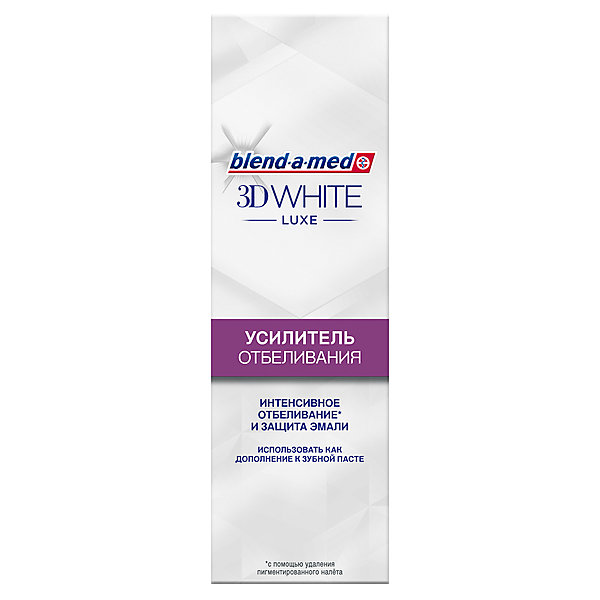 

Усилитель отбеливания Blend-a-med 3D White Luxe Совершенство, 75 мл, Усилитель отбеливания Blend-a-med 3D White Luxe Совершенство, 75 мл.