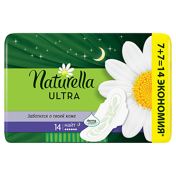 

Женские ароматизированные прокладки NATURELLA ULTRA Night (с ароматом ромашки) Duo, 14 шт, Weiß/beige, Женские ароматизированные прокладки NATURELLA ULTRA Night (с ароматом ромашки) Duo, 14 шт.