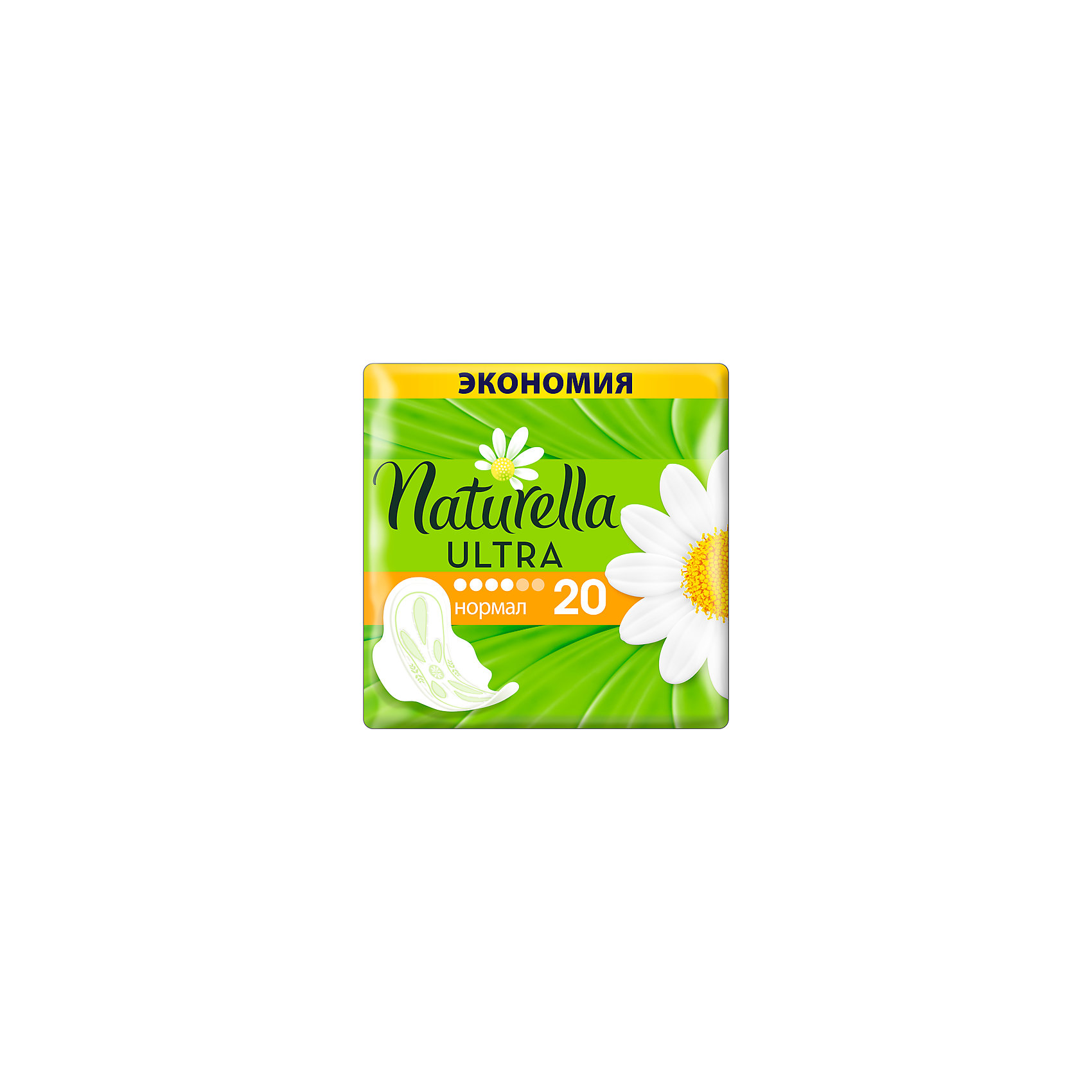 фото Женские ароматизированные прокладки naturella ultra normal (с ароматом ромашки) duo, 20 шт.