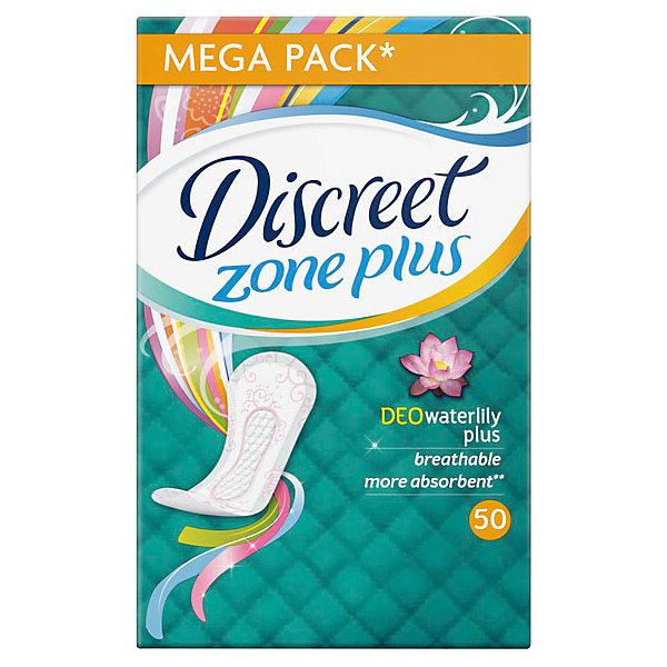 

Женские ежедневные прокладки DISCREET Deo Water Lily Plus, 50 шт, Weiß/beige, Женские ежедневные прокладки DISCREET Deo Water Lily Plus, 50 шт.