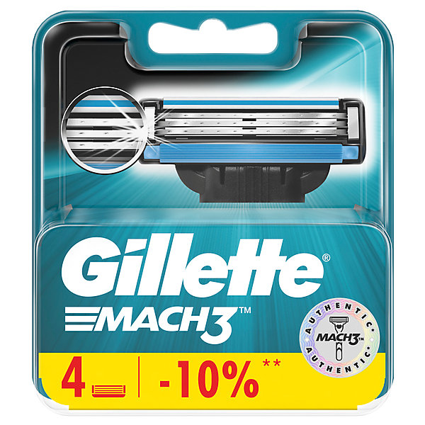 Сменные кассеты Mach3 4 шт GILLETTE 16555711