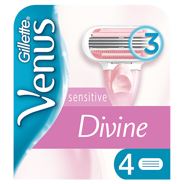 Сменные кассеты для бритвы Venus Divine Sensitive, 4 шт GILLETTE 16555726