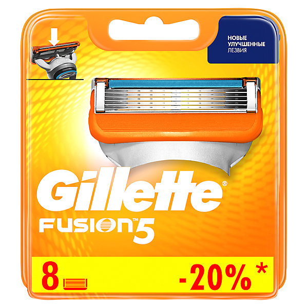 Сменные кассеты Fusion5, 8 шт GILLETTE 16555737