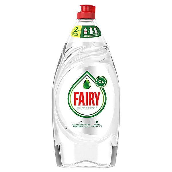 фото Средство для мытья посуды fairy pure & clean 900 мл