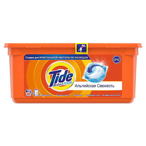 

Капсулы для стирки Tide Альпийская Cвежесть все в 1, Weiß/beige, Капсулы для стирки Tide Альпийская Cвежесть все в 1