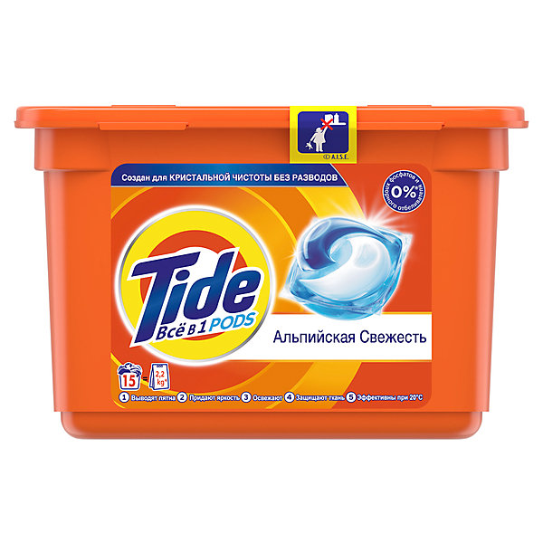 

Капсулы для стирки Tide все в 1, Weiß/beige, Капсулы для стирки Tide все в 1