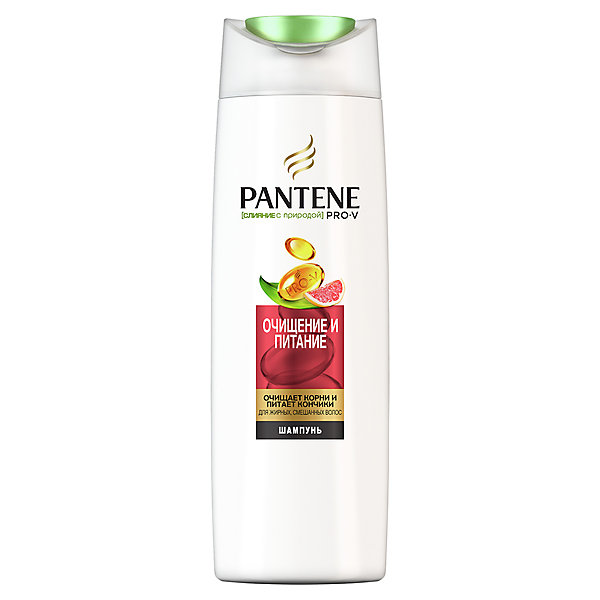 фото Шампунь pantene слияние с природой очищение и питание 400 мл