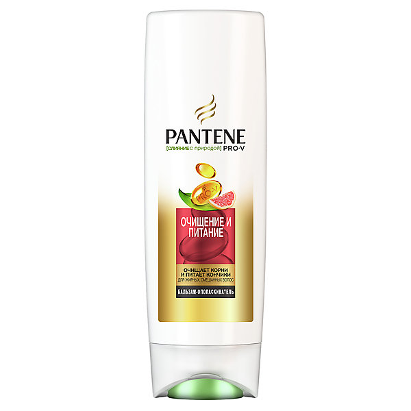 Бальзам-ополаскиватель Pantene Слияние с природой Очищение и питание 360 мл 16574020