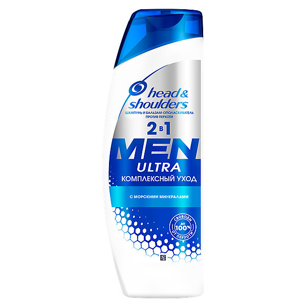 

Шампунь и бальзам-ополаскиватель 2в1 против перхоти Head&Shoulders Men ultra Комплексный уход 400 мл