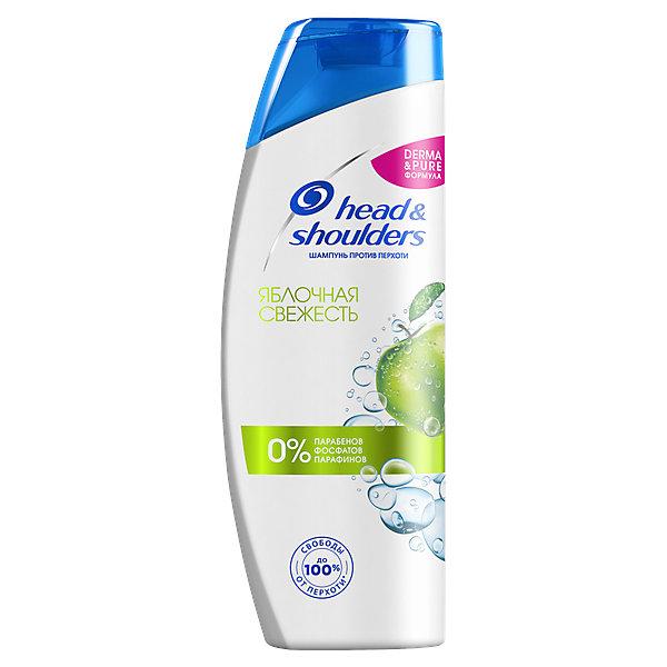 

Шампунь против перхотиHead&Shoulders Derma&Pure формула Яблочная свежесть 400 мл