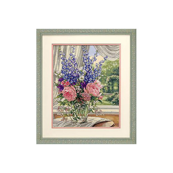 

Набор для вышивания "Пионы и дельфиниумы" 30 x 38 см, Weiß/beige, Набор для вышивания "Пионы и дельфиниумы" 30 x 38 см