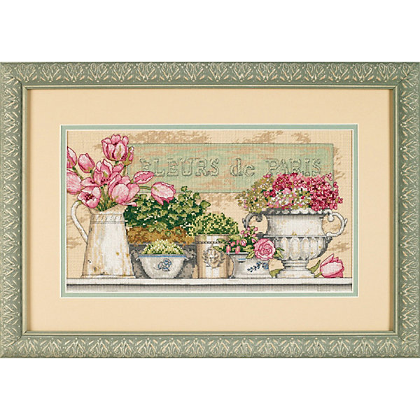 

Набор для вышивания "Цветы из Парижа" 36 x 20 см, Weiß/beige, Набор для вышивания "Цветы из Парижа" 36 x 20 см
