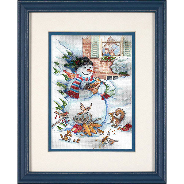 

Набор для вышивания "Снеговик и друзья" 13 x 18 см, Weiß/beige, Набор для вышивания "Снеговик и друзья" 13 x 18 см