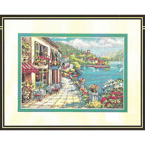 

Набор для вышивания "Кафе на берегу" 17 x 12 см, Weiß/beige, Набор для вышивания "Кафе на берегу" 17 x 12 см