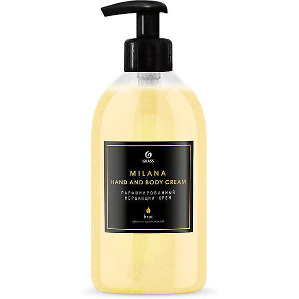 

Парфюмированный мерцающий крем Grass Milana Hand and Body Cream Brut, 300 мл