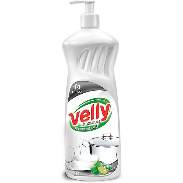 Средство для мытья посуды Velly Premium Лайм и мята, 1000 мл GRASS 16576482
