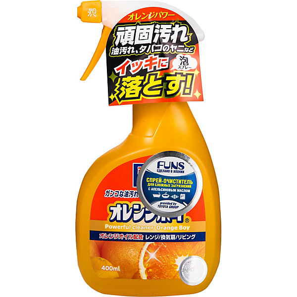 

Очиститель для дома Funs orange boy сверхмощный с ароматом апельсина, 400 мл, Weiß/beige, Очиститель для дома Funs orange boy сверхмощный с ароматом апельсина, 400 мл