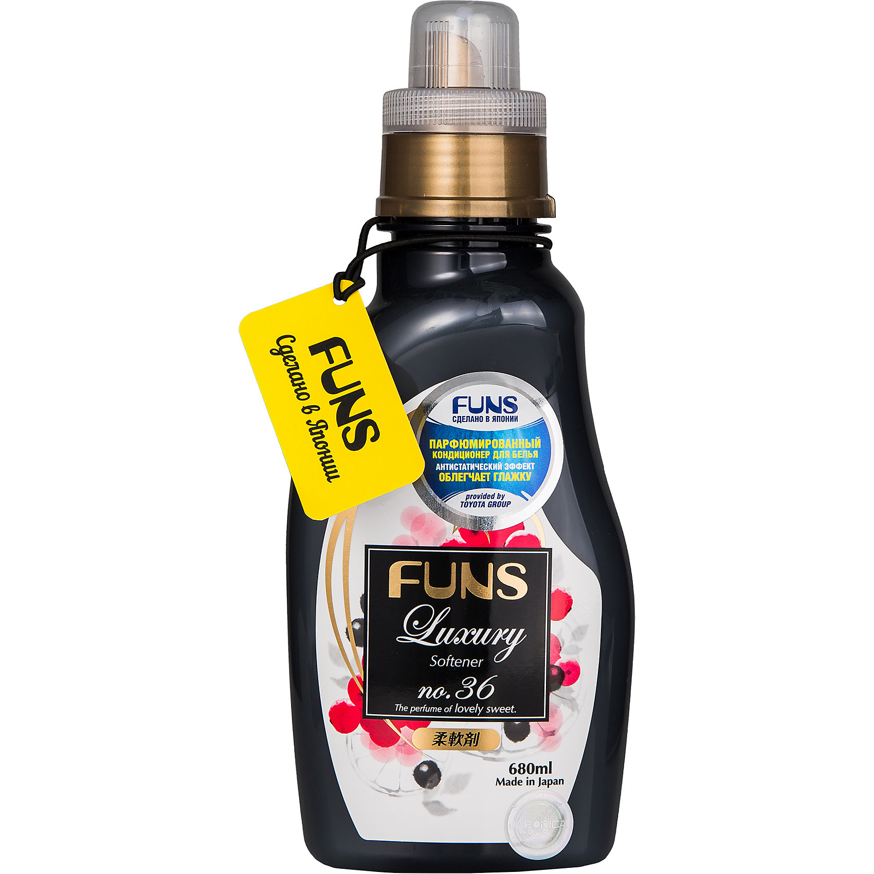 фото Кондиционер для белья funs парфюмированный с ароматом грейпфрута и черной смородины, 680 мл