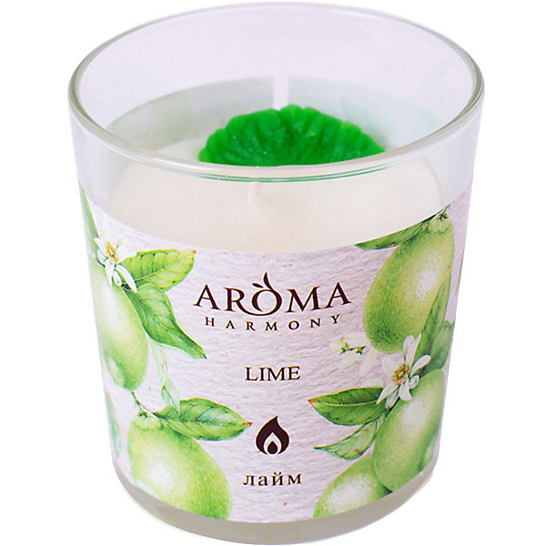 фото Свеча ароматическая aroma harmony лайм, 160 гр aroma harmonysosu