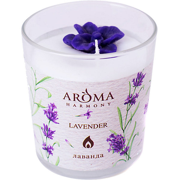 фото Свеча ароматическая aroma harmony лаванда, 160 гр aroma harmonysosu