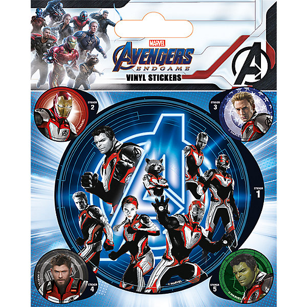 фото Наклейки avengers: endgame (quantum realm suits) vinyl sticker pack ps7427 pyramid