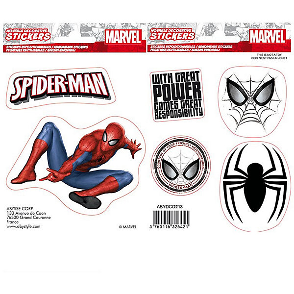 фото Наклейки abystyle: marvel :stickers: 16x11cm/ 2 sheets: spider-man x5 abydco436