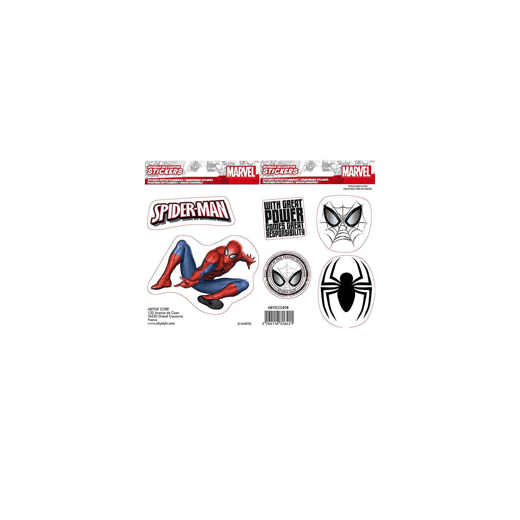 фото Наклейки abystyle: marvel :stickers: 16x11cm/ 2 sheets: spider-man x5 abydco436