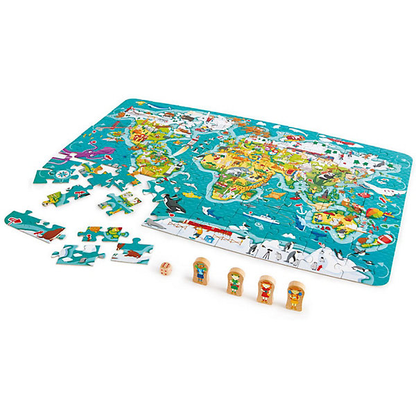 

Пазл-игра Hape Карта мира, 100 элементов