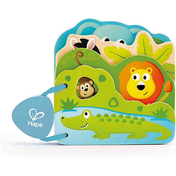 

Книжка Hape Дикие животные, Разноцветный, Книжка Hape Дикие животные