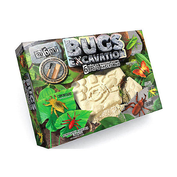 

Набор для проведения раскопок Danko Toys Bugs excavation, жуки, Разноцветный, Набор для проведения раскопок Danko Toys Bugs excavation, жуки